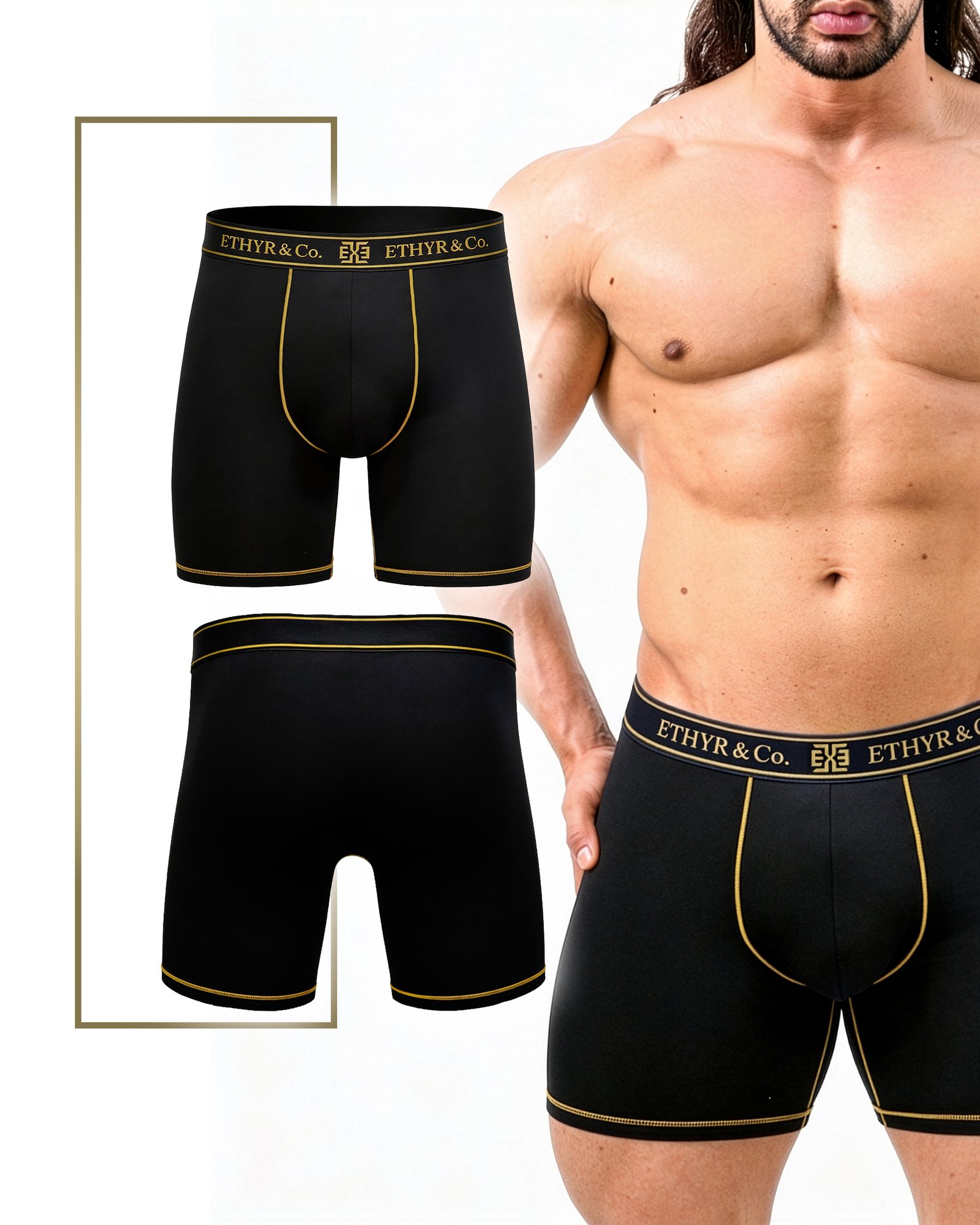 Boxer Largo Premium Hombre ETHYR & Co. Pack 3 piezas Multicolor - Image 3