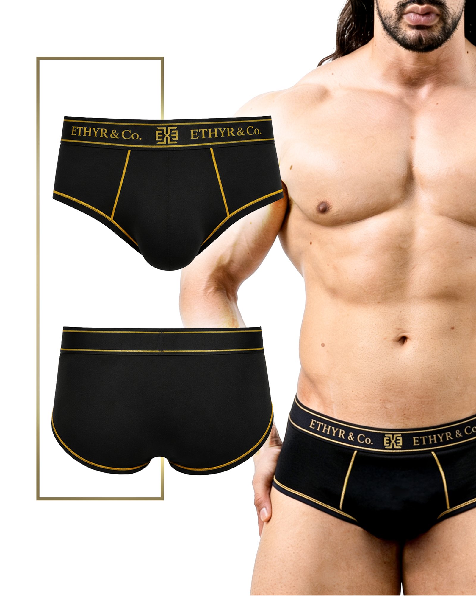Brief Premium Hombre ETHYR & Co. Pack 3 piezas Multicolor - Image 3