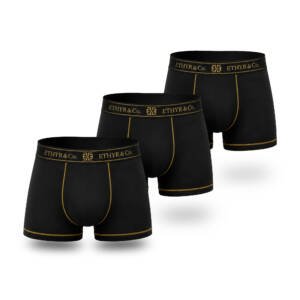 Boxer Brief Premium Hombre ETHYR & Co. Pack 3 piezas Color Negro